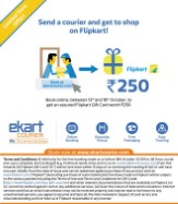 Send courier through eKart and Free Rs. 250 Flipkart Gift Voucher on 1st Booking